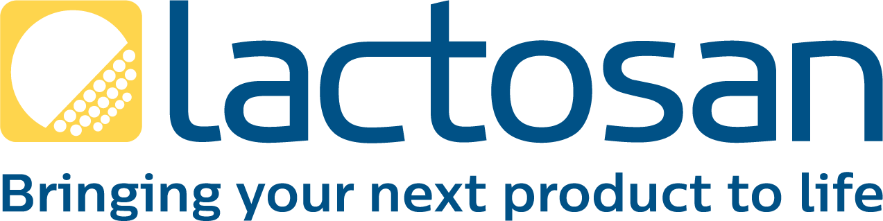 Lactosan logo with slogan pantone 2955